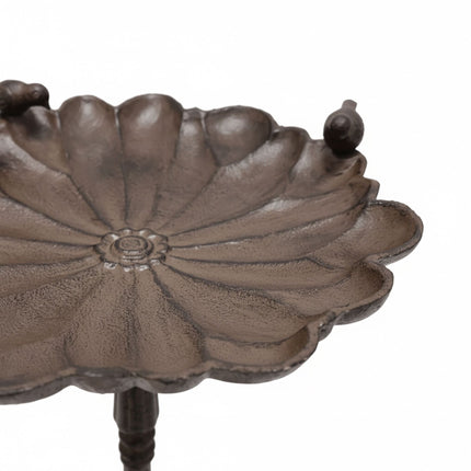 Cast Iron Bird Bath – Standing, Frost-Resistant Basin