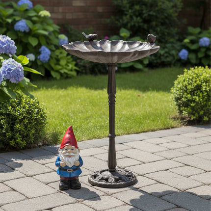 Cast Iron Bird Bath – Standing, Frost-Resistant Basin
