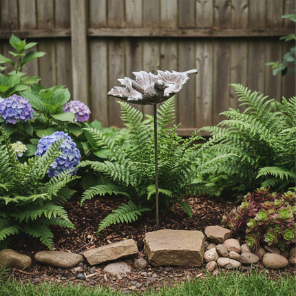 Cast Iron Bird Bath – Standing, Frost-Resistant