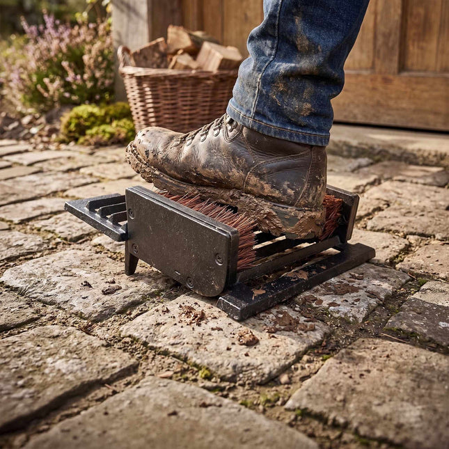 Cast Iron Boot Scraper With Boot Jack – Rustic Outdoor