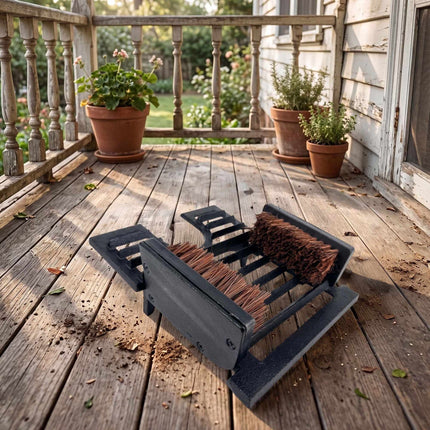 Cast Iron Boot Scraper With Boot Jack – Rustic Outdoor