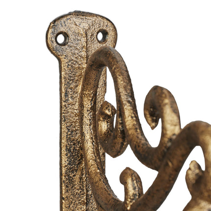 Cast Iron Door Bell, Gold Finish