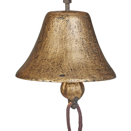 Cast Iron Door Bell, Gold Finish