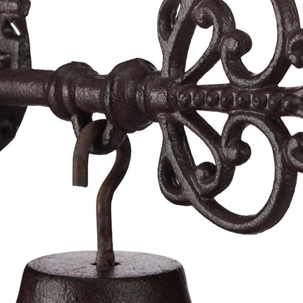 Cast Iron Door Bell Key & Lock