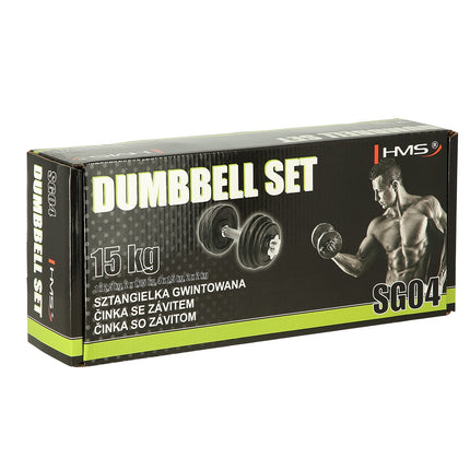 Cast Iron Dumbbell, 15 kg, Strength Training