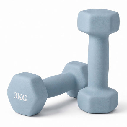 Cast Iron Dumbbells Pair, Ergonomic Grip, Non-Slip Coating