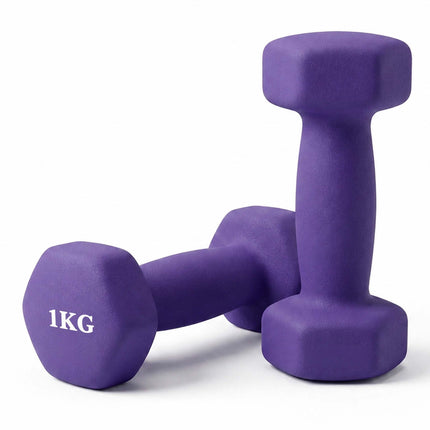 Cast Iron Dumbbells Pair with Ergonomic Grip