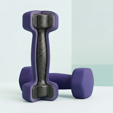 Cast Iron Dumbbells Pair with Ergonomic Grip