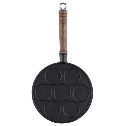 Cast Iron Griddle with Wooden Handle