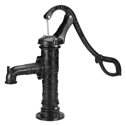 Cast Iron Manual Hand Water Pump, 22 Ft Lift, 1-1/4 NPT