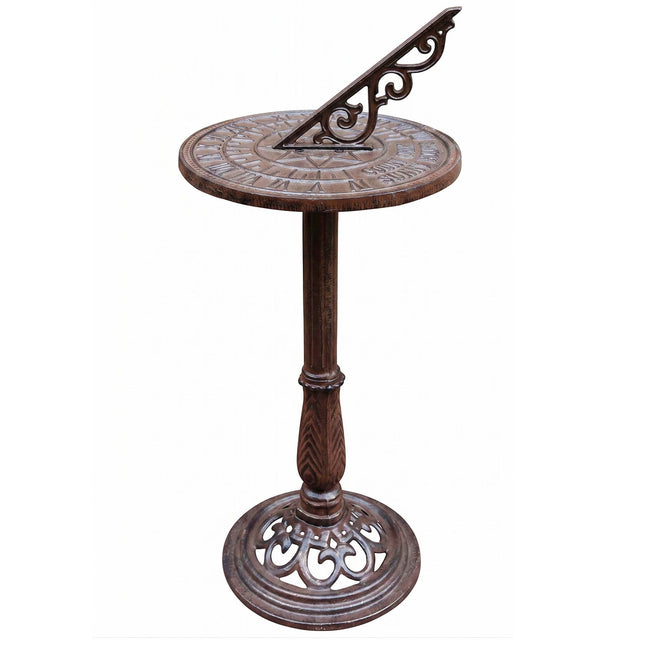 Cast Iron Sundial With Stand – Roman Numerals, Outdoor