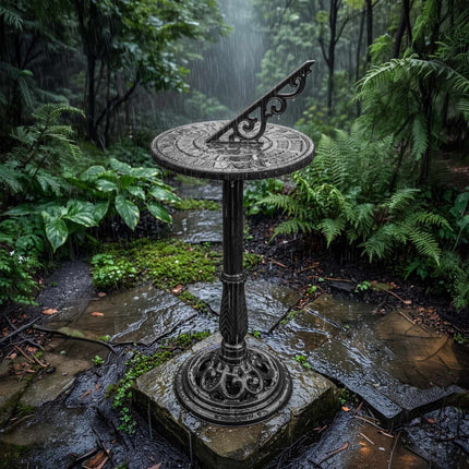 Cast Iron Sundial With Stand – Roman Numerals, Outdoor