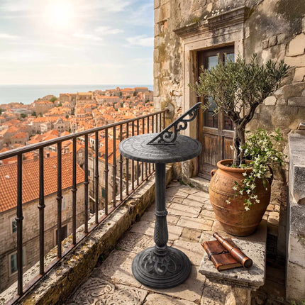 Cast Iron Sundial With Stand – Roman Numerals, Outdoor