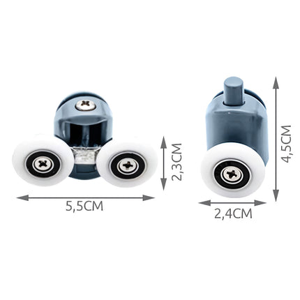 Casters for a shower cabin, set of 8 pcs. KK9646