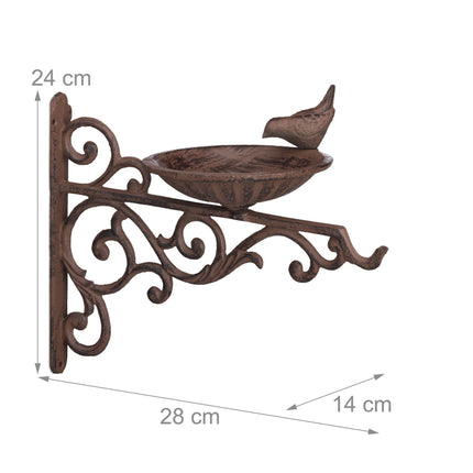 Cast iron bird bath