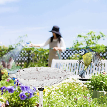 Cast iron bird bath