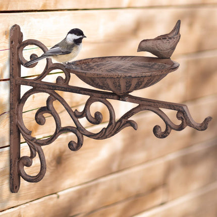Cast iron bird bath