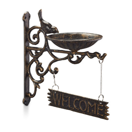 Cast iron bird bath