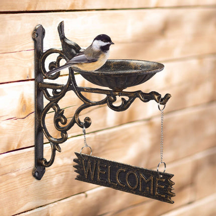 Cast iron bird bath