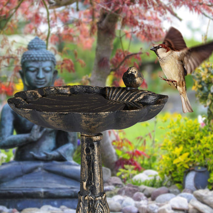 Cast iron bird bath