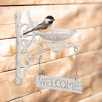 Cast iron bird bath