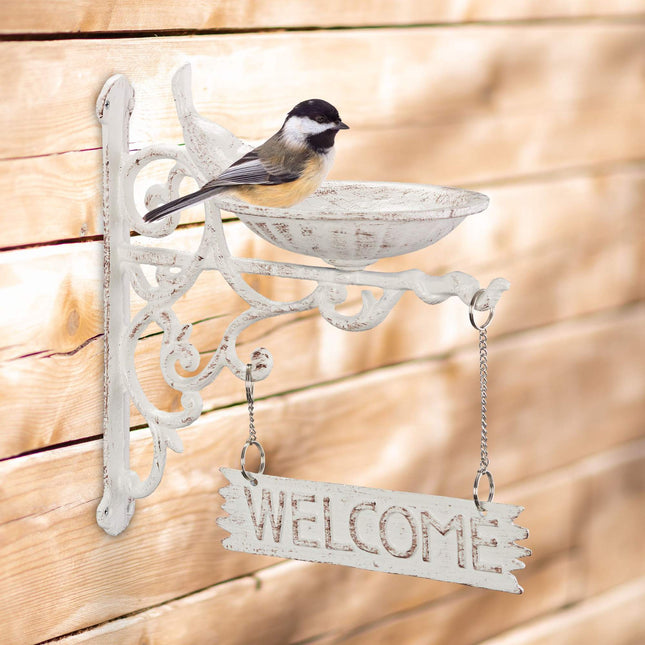 Cast iron bird bath