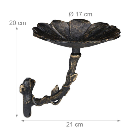 Cast iron bird bath