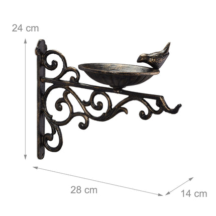 Cast iron bird bath