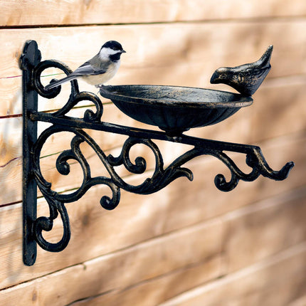 Cast iron bird bath