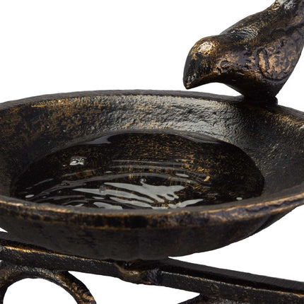 Cast iron bird bath