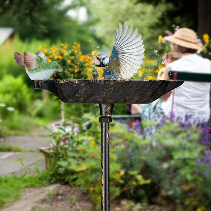 Cast iron bird bath