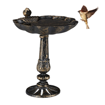 Cast iron bird bath