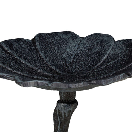 Cast iron bird bath for the wall