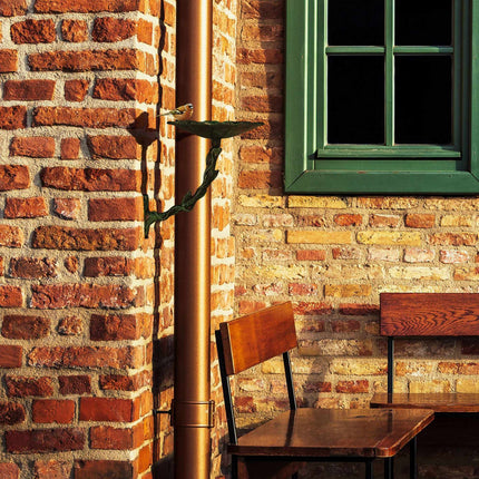 Cast iron bird bath for the wall