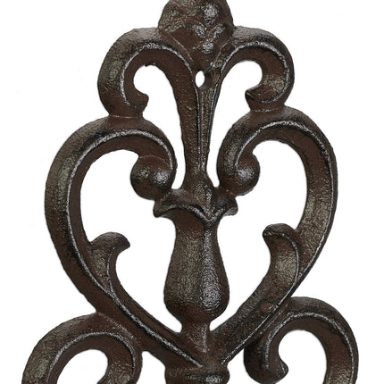 Cast iron coat hooks - set of 6
