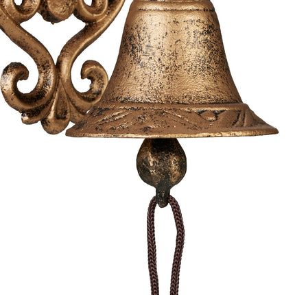 Cast iron doorbell with dog