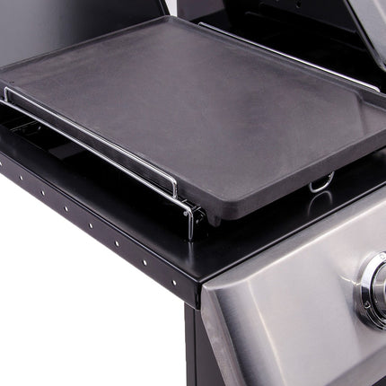 Cast iron griddle including stand