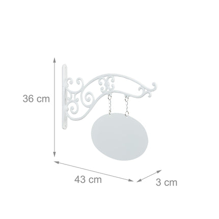 Cast iron wall sign for marking