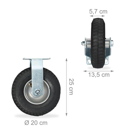 Castor wheels 2.50-4