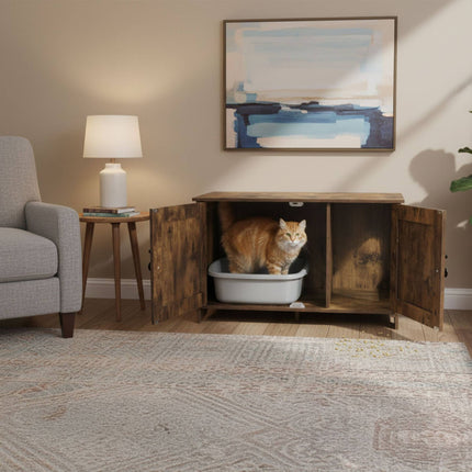 Cat Cabinet with Litter Tray Hideaway and Ventilation