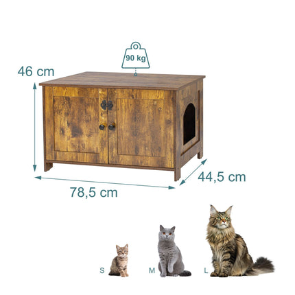 Cat Cabinet with Litter Tray Hideaway and Ventilation