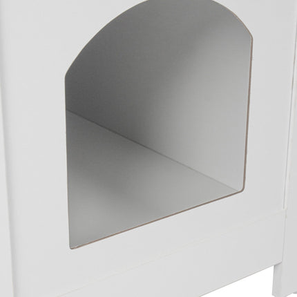 Cat Cabinet with Litter Tray Storage and Ventilation