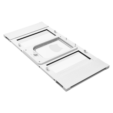 Cat Door for Window, Adjustable 686–813 mm, 4-Way Lock