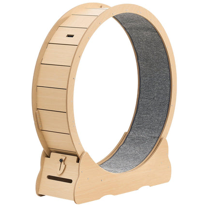 Cat Exercise Wheel 120cm, Wooden, Quiet Locking Base