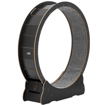Cat Exercise Wheel 132cm, Wooden, Quiet, Locking