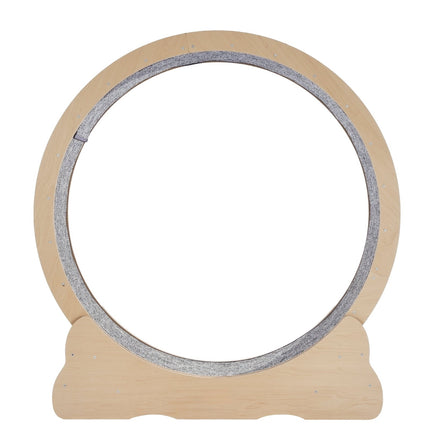 Cat Exercise Wheel 43.3-Inch Wooden Treadmill, Detachable Mat