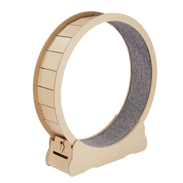 Cat Exercise Wheel 52-Inch, Wooden, Quiet, Locking Base