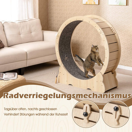 Cat Exercise Wheel with Lock, 101 cm, Quiet Design