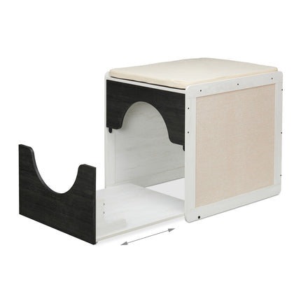 Cat Litter Box Cabinet with Cushion and Scratch Mats