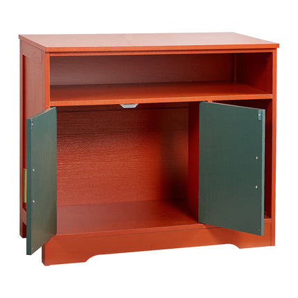 Cat Litter Box Enclosure Cabinet, 31-Inch, Shelf Storage